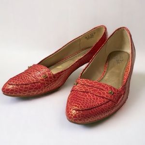 Life Stride Pink Snake Print Flats (10)